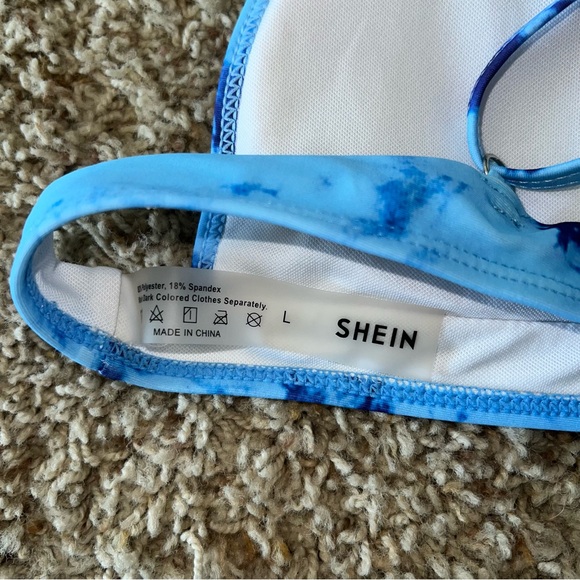 Blue Tie Dye Bikini - Large - Picture 3 of 4